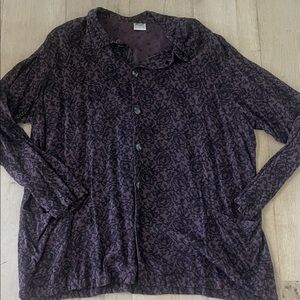 CP Shades Vintage Purple Jacquard Tunic